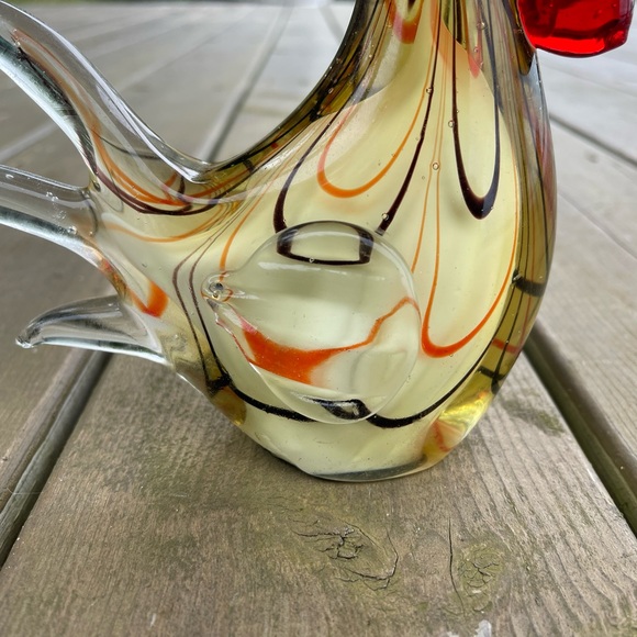 Cracker Barrel Break of Dawn Golden Glass Rooster Home Decor in Original Box - Picture 8 of 16